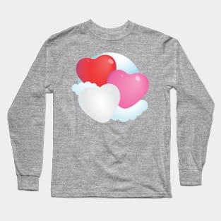 Balloon Hearts Long Sleeve T-Shirt